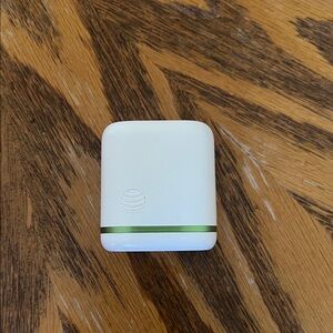 AT&T White Charger with Green Accent